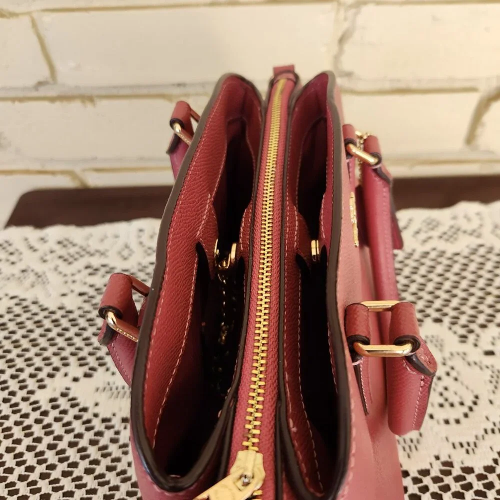 Like New Coach Sage Pink Leather Shoulder Bag Pure - Picture 13 of 15